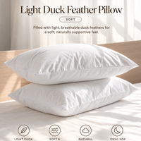 (Plume Select) Light Duck Feather Pillow