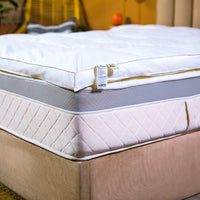 Fluffy imported feather alternative polydown topper