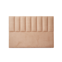Ribbed upholstered bed