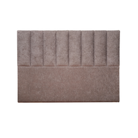 Ribbed upholstered bed