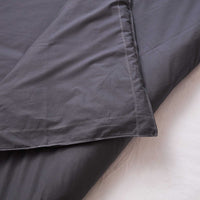 Duvet cover set with double line stitching