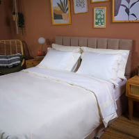 Two tone Royal full bed linen set
