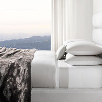 Grey two tone duvet cover
