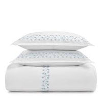 EMBROIDERED DUVET COVER SET - (FLORAL TULIPS)