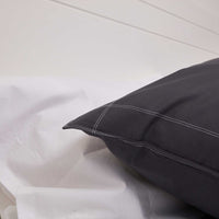 Duvet cover set with double line stitching