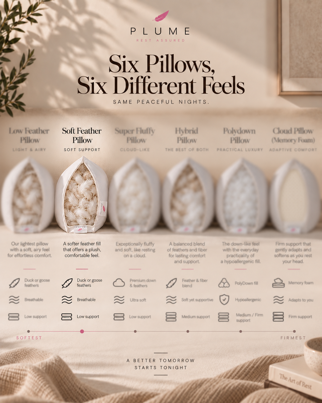 Soft Duck Feather Pillow