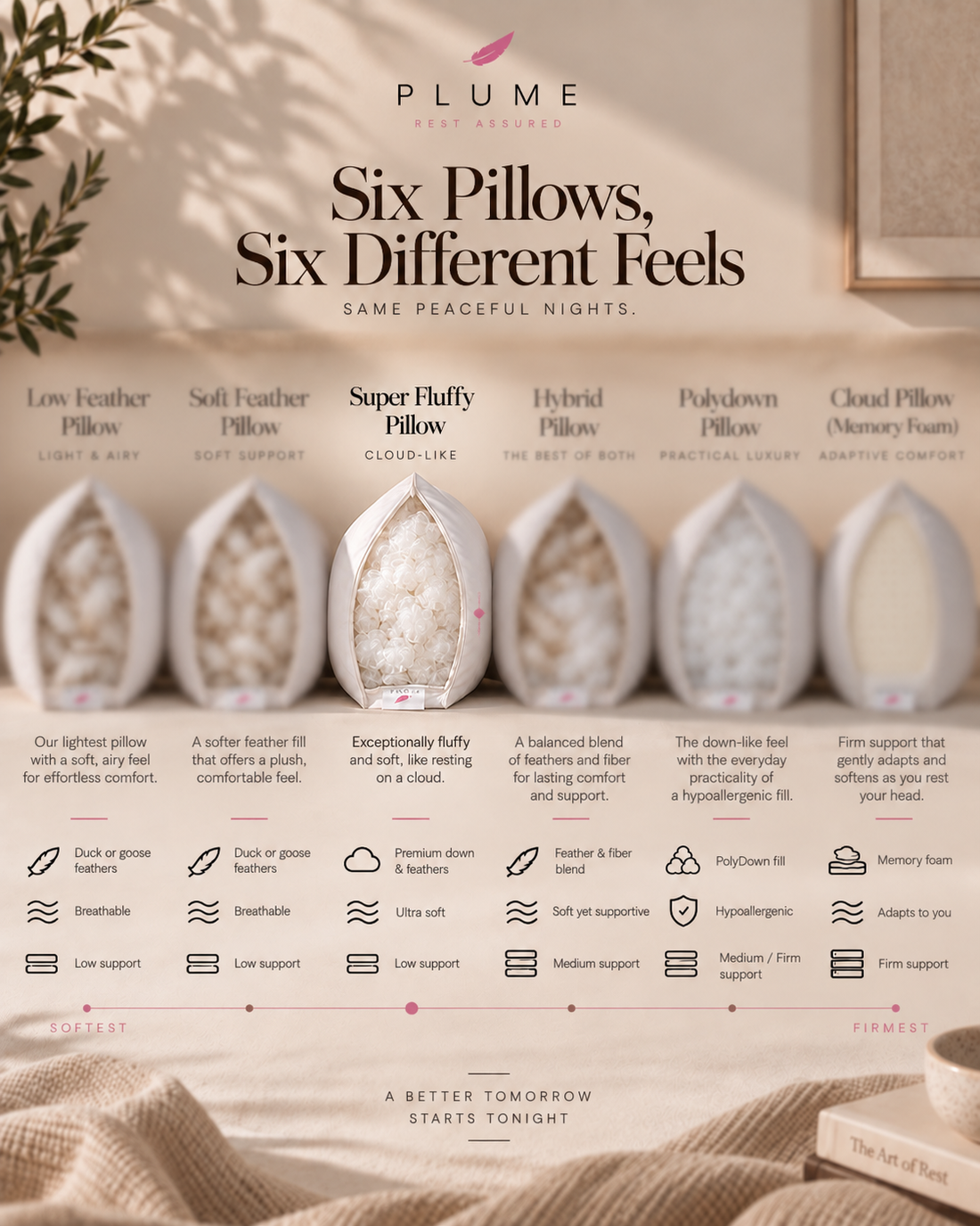 The Super fluffy Duck Feather Pillow