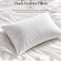 Large super fluffy Duck Feather Pillow