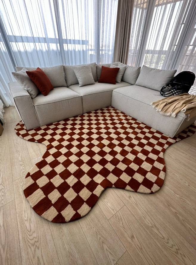 Checkered rug