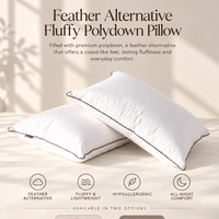 Feather alternative fluffy polydown pillow Set of 2 pillow