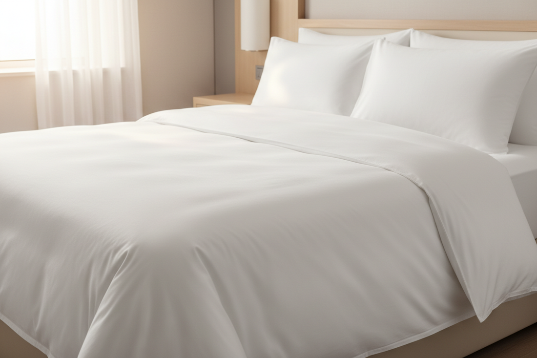 Super Soft plain white hotel Duvet cover set