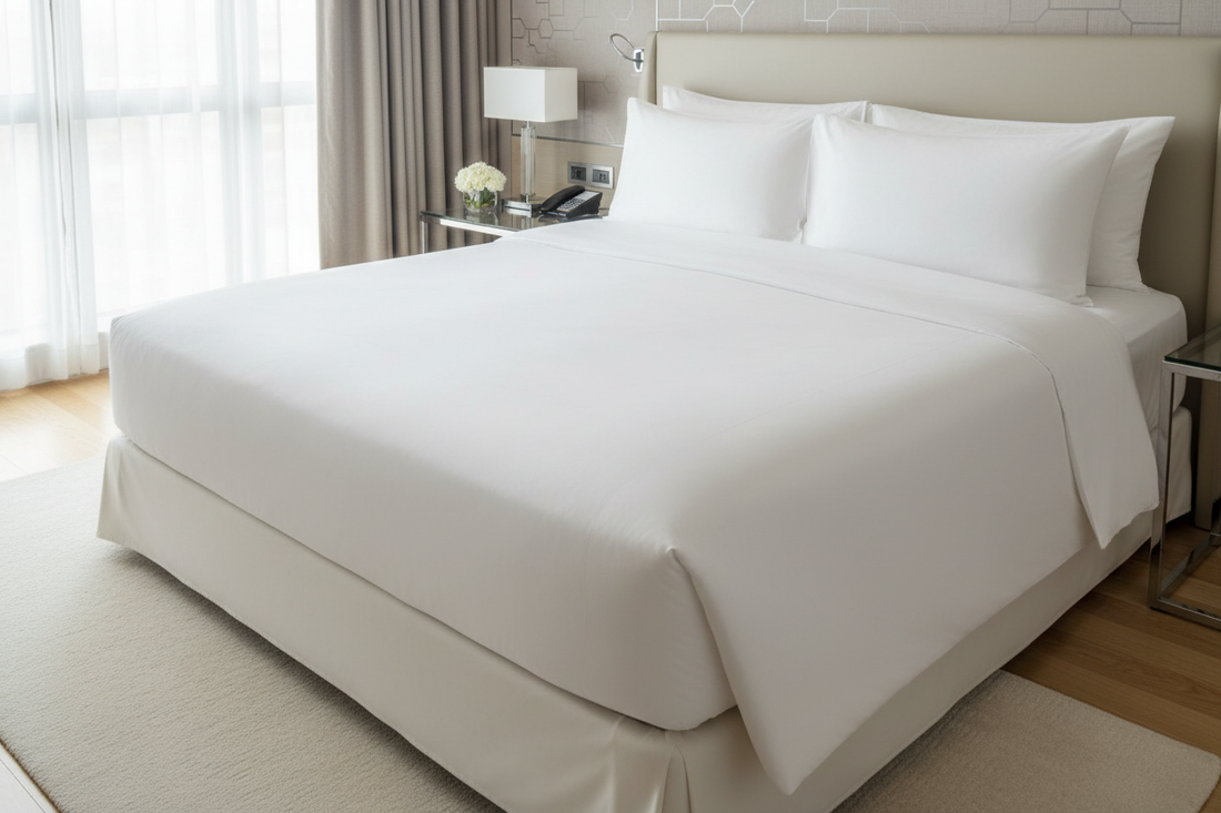 white hotel bed sheet luxury