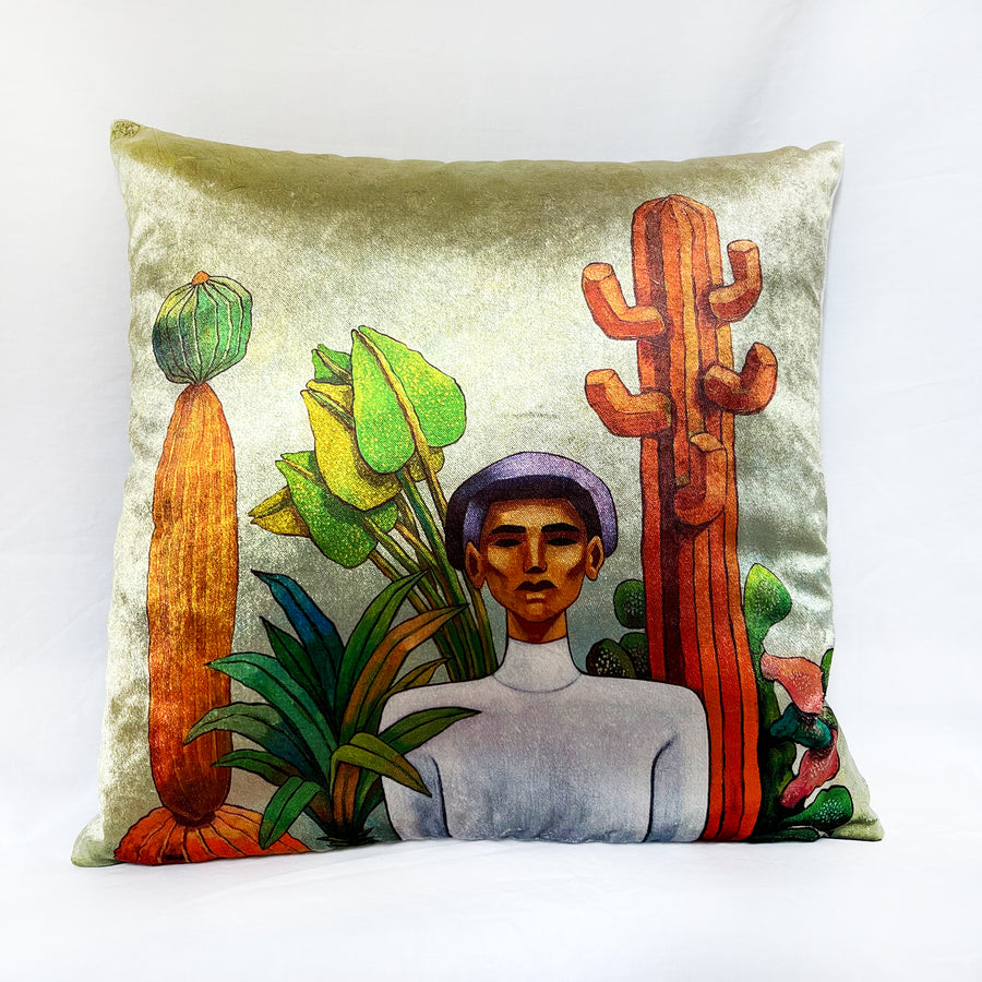 The Cactus velour Pillow