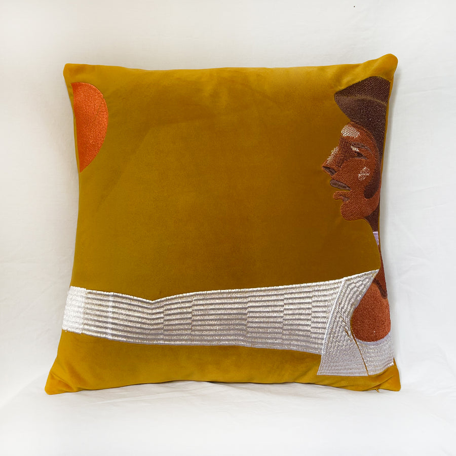 The giving hand Embroidered Pillow (1/2)